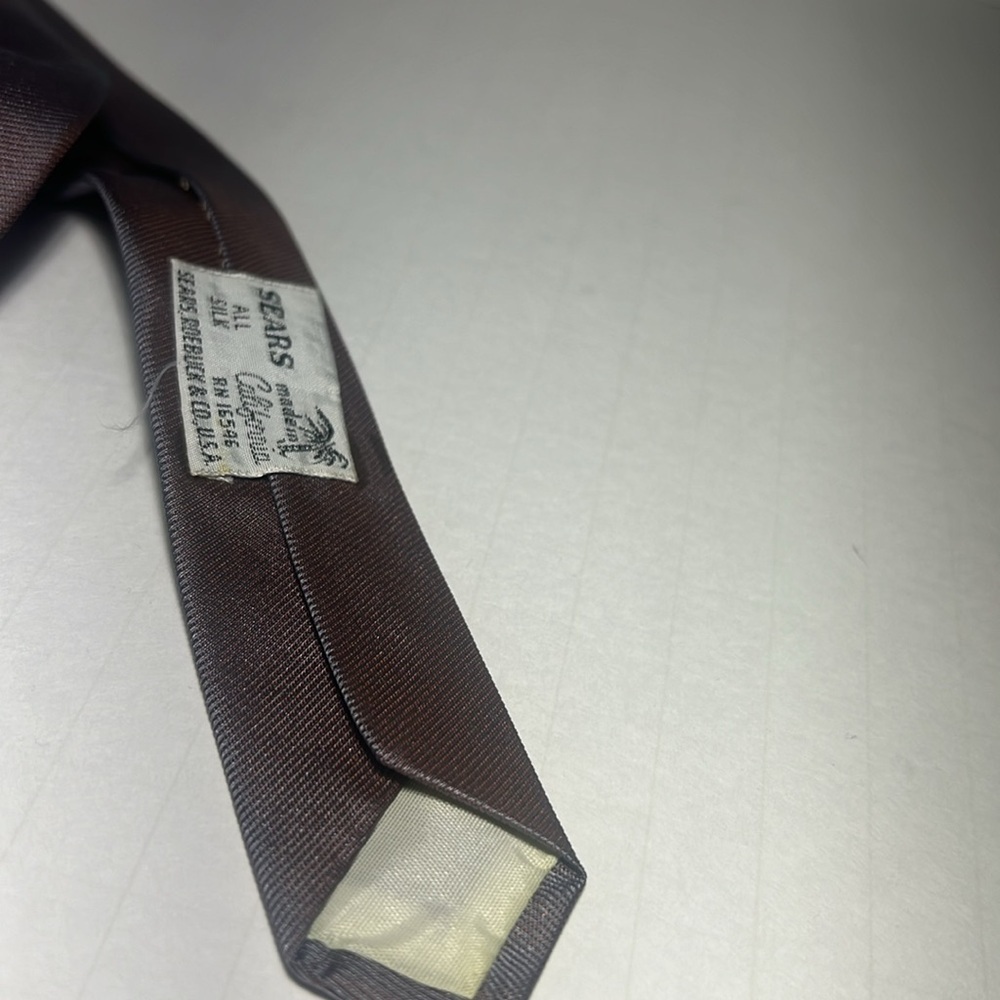 👨🏻💼vintage Sears tie light grey purple shine color collective - Picture 7 of 8